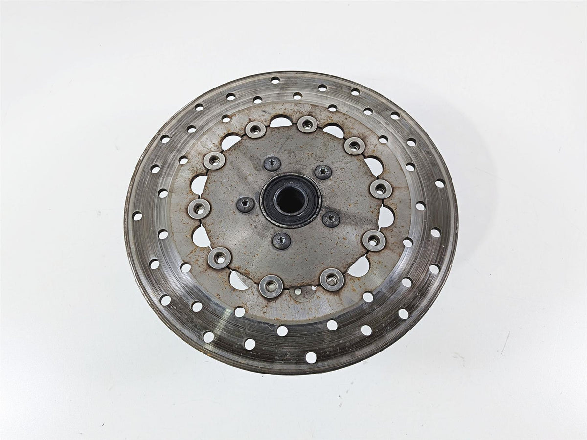2007 Harley Dyna FXDB Street Bob Front Wheel Hub Spoke 19" + Rotor 43877-06 {{ shop.shopifyCountryName }} - Mototech271