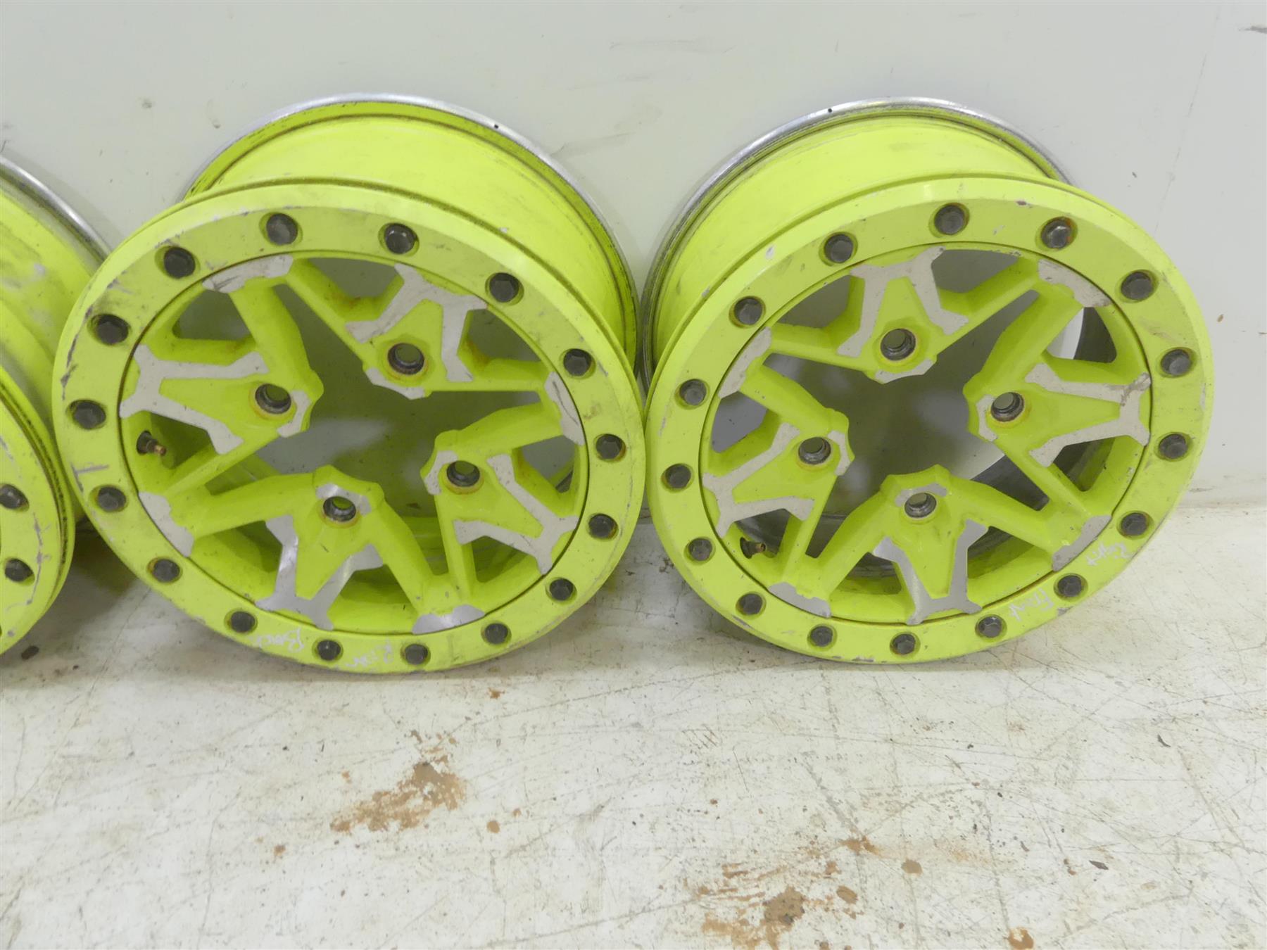 2020 Can Am Maverick X3 XMR Turbo RR 14x7 Manta Green Wheel Set 705402473 {{ shop.shopifyCountryName }} - Mototech271