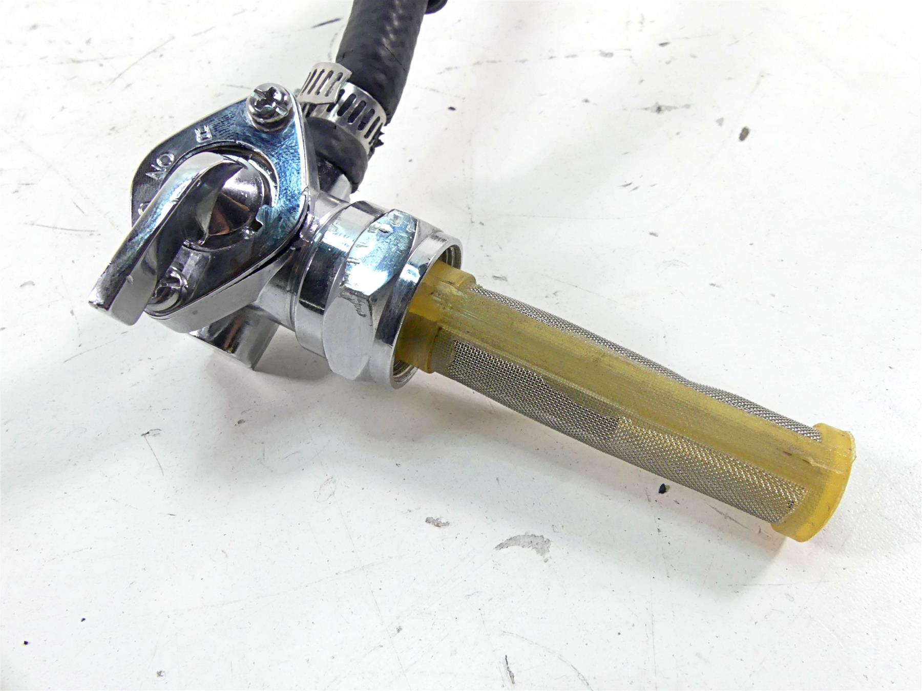 2002 Harley Touring FLHTC Electra Glide Chrome Fuel Gas Valve Petcock 61338-02 {{ shop.shopifyCountryName }} - Mototech271
