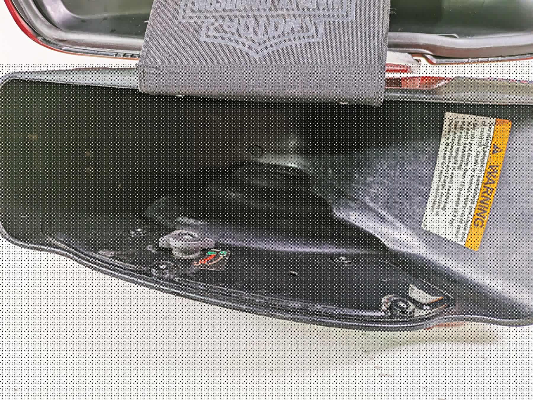 2012 Harley FLD Dyna Switchback Left Saddlebag Saddle Bag Red 90200019BDK {{ shop.shopifyCountryName }} - Mototech271
