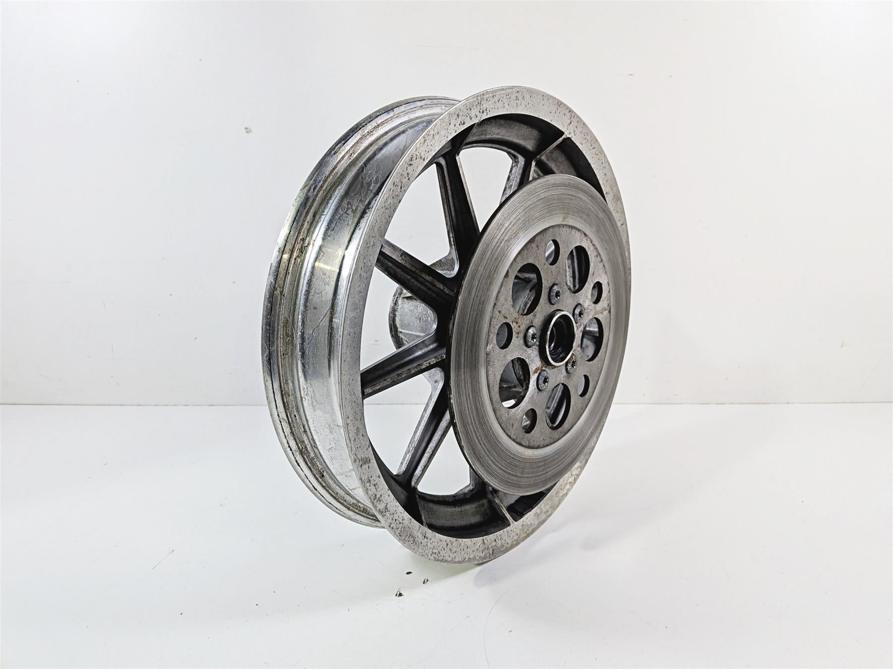 1995 Harley XL883 Sportster Hugger 9 Spoke Rear Wheel Rim 16x3 41015-86 {{ shop.shopifyCountryName }} - Mototech271