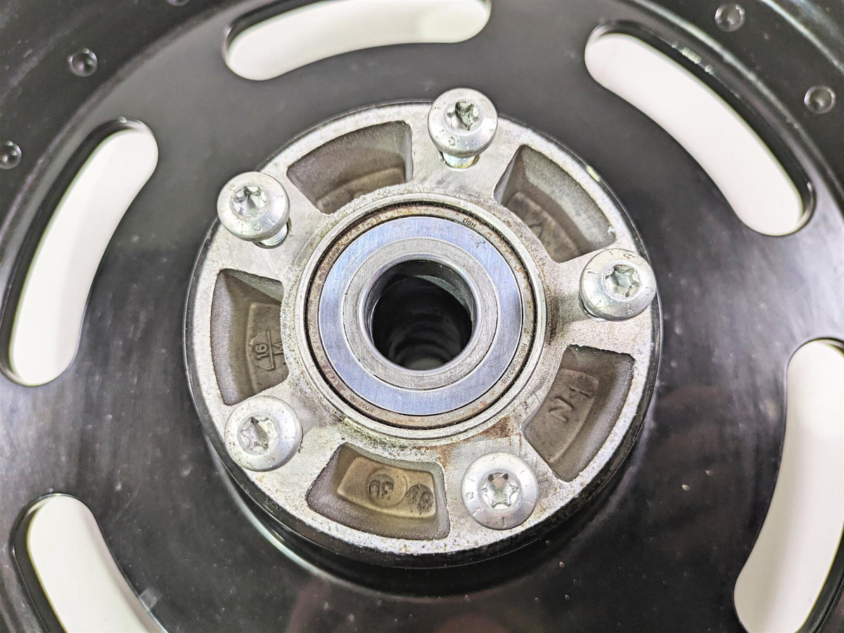 2014 Harley FXDF Dyna Fat Bob Front Wheel Rim 16x3 Black Straight 43300254 {{ shop.shopifyCountryName }} - Mototech271