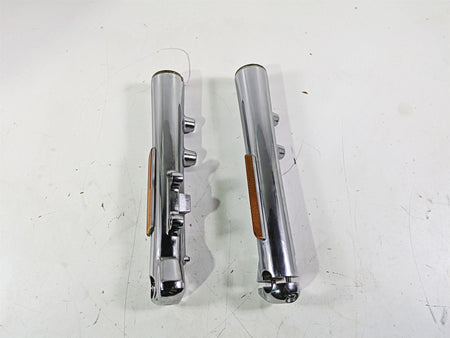 2003 Harley Softail FXSTDI Deuce 100th Front Fork Lower Chrome Leg Set 46068-00 {{ shop.shopifyCountryName }} - Mototech271