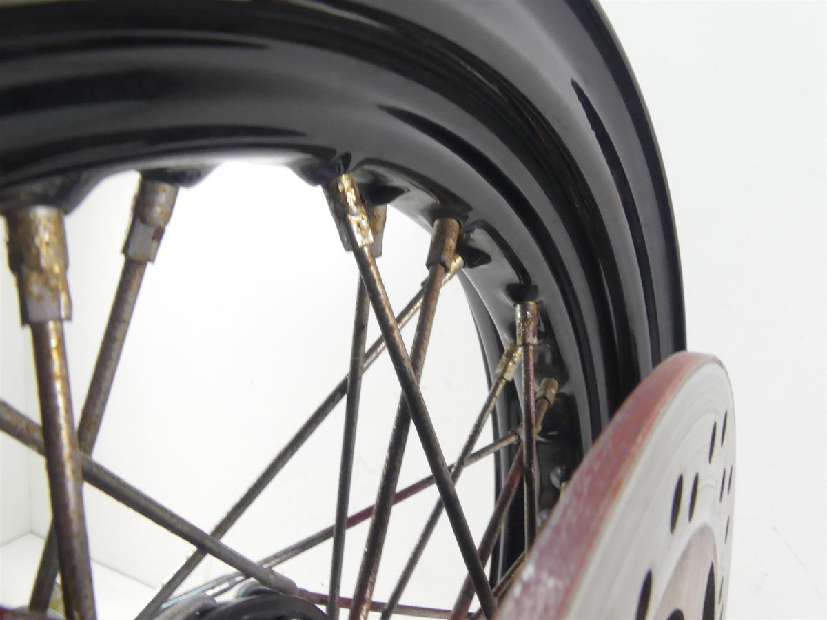 2016 Harley FLS Softail Slim Front Spoke Wheel Rim 16x3 + Rotor -Read 55107-12 {{ shop.shopifyCountryName }} - Mototech271