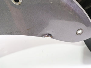 2002 Indian Spirit Deluxe Rear Fender Black Silver - Bent 89-301