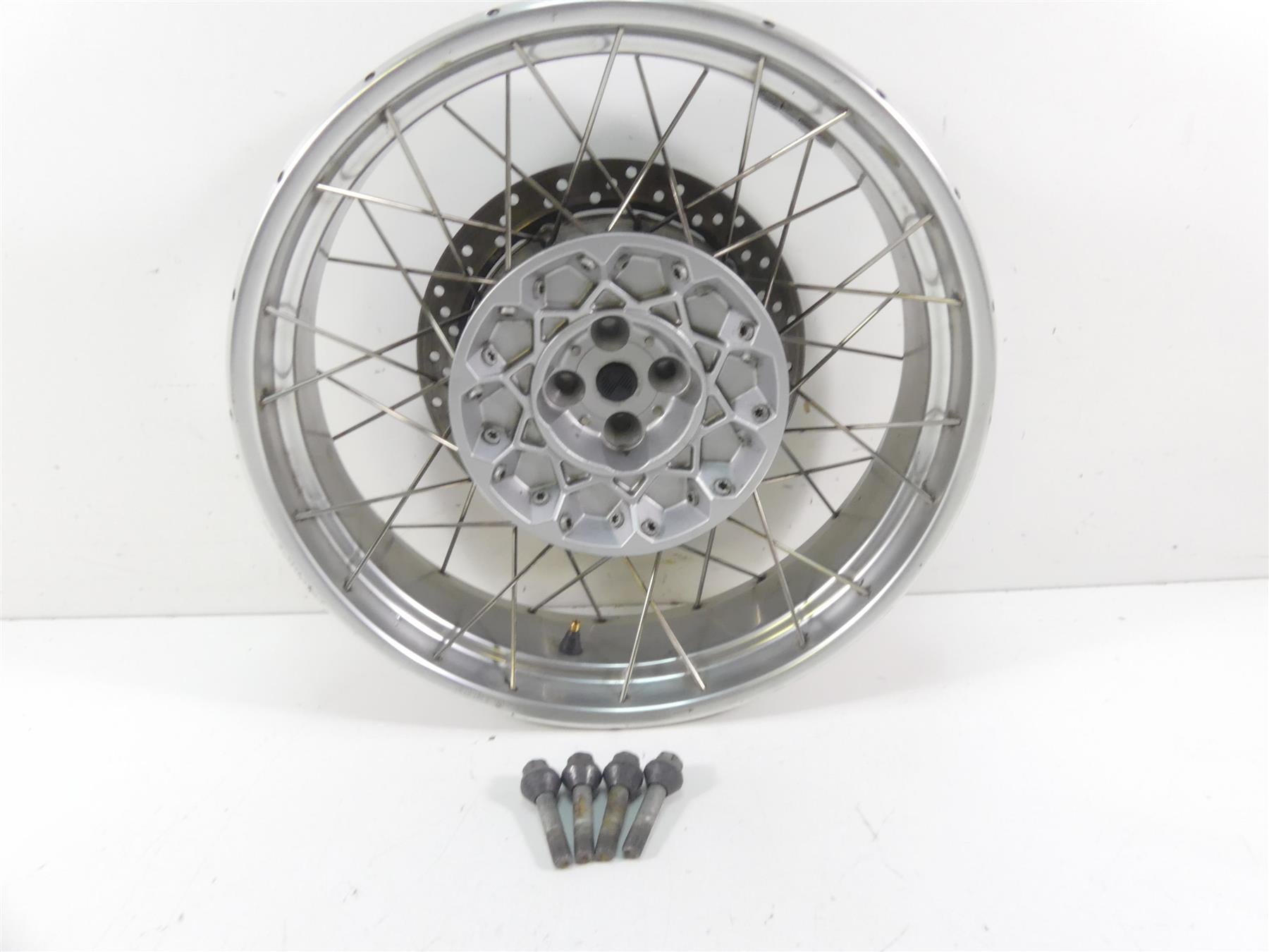 2003 BMW R1150 GS R21 Straight Rear Wheel Rim 17x4 Integral Abs 36318563893 {{ shop.shopifyCountryName }} - Mototech271