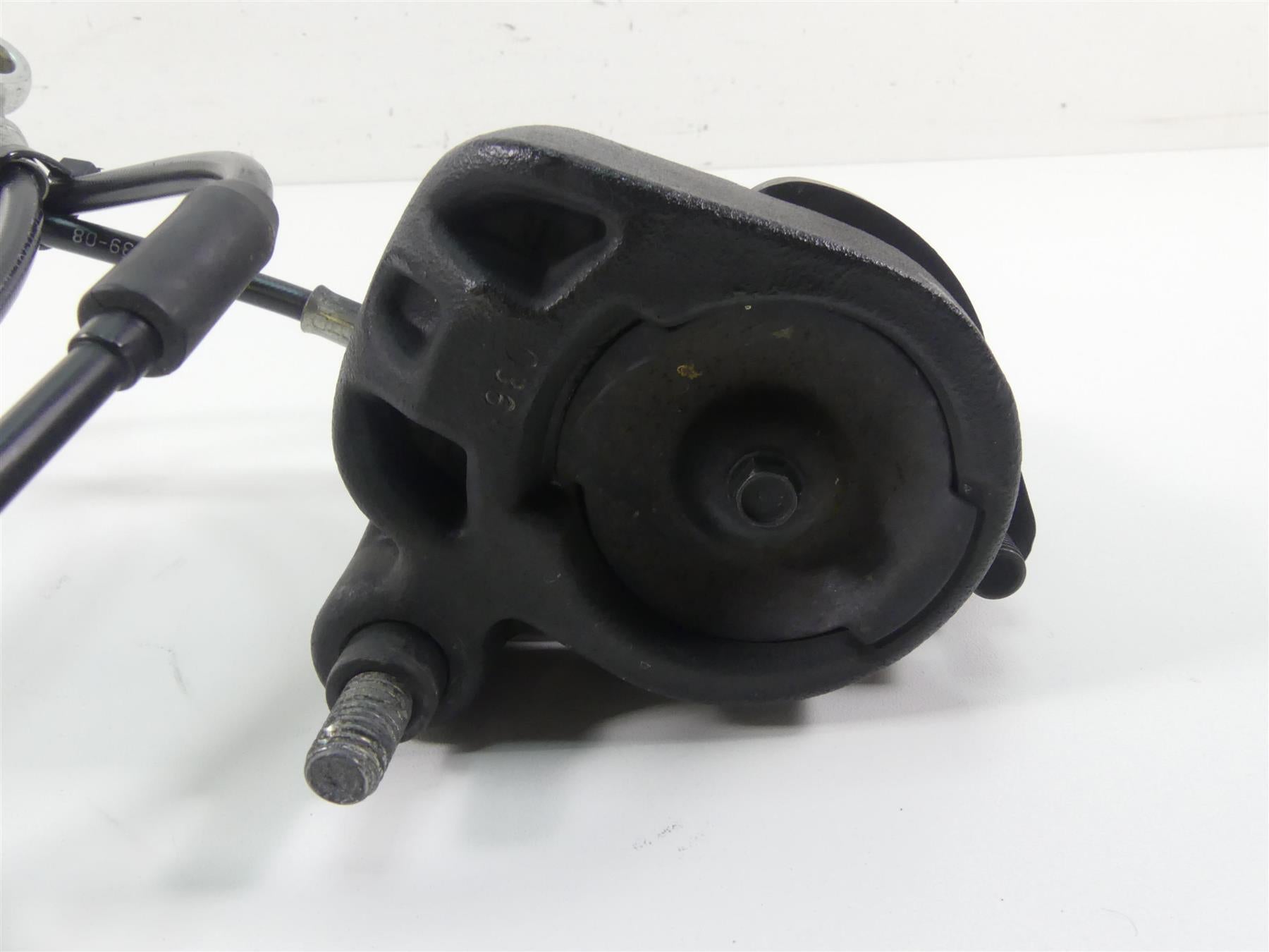 2008 Harley Softail FLSTSB Cross Bones Front Brake Caliper + Line 44079-97C {{ shop.shopifyCountryName }} - Mototech271