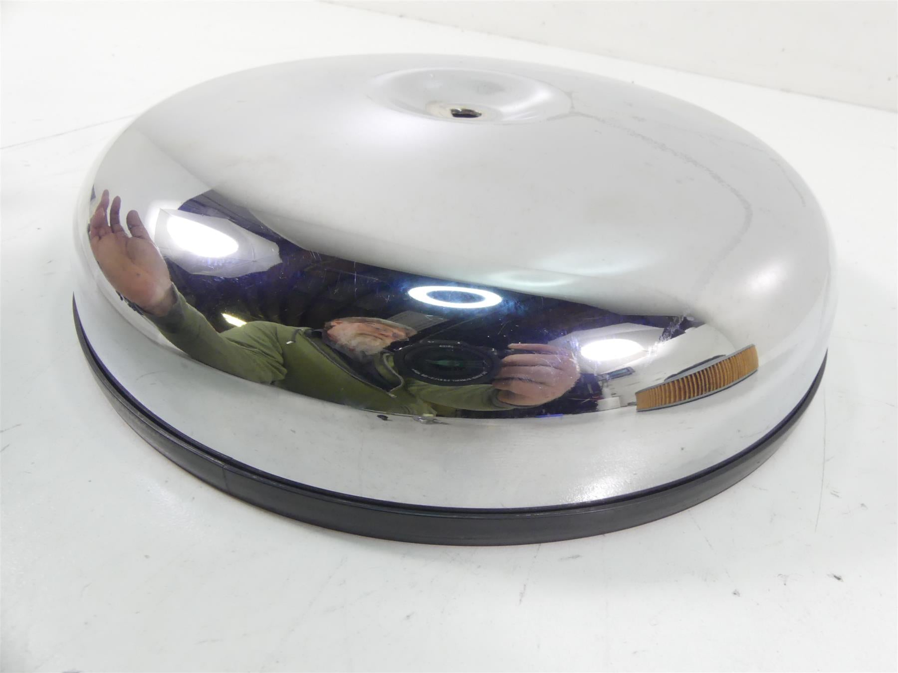 2004 Kawasaki VN1600 Meanstreak Left Air Cleaner Chrome Cover 11011-0021 {{ shop.shopifyCountryName }} - Mototech271