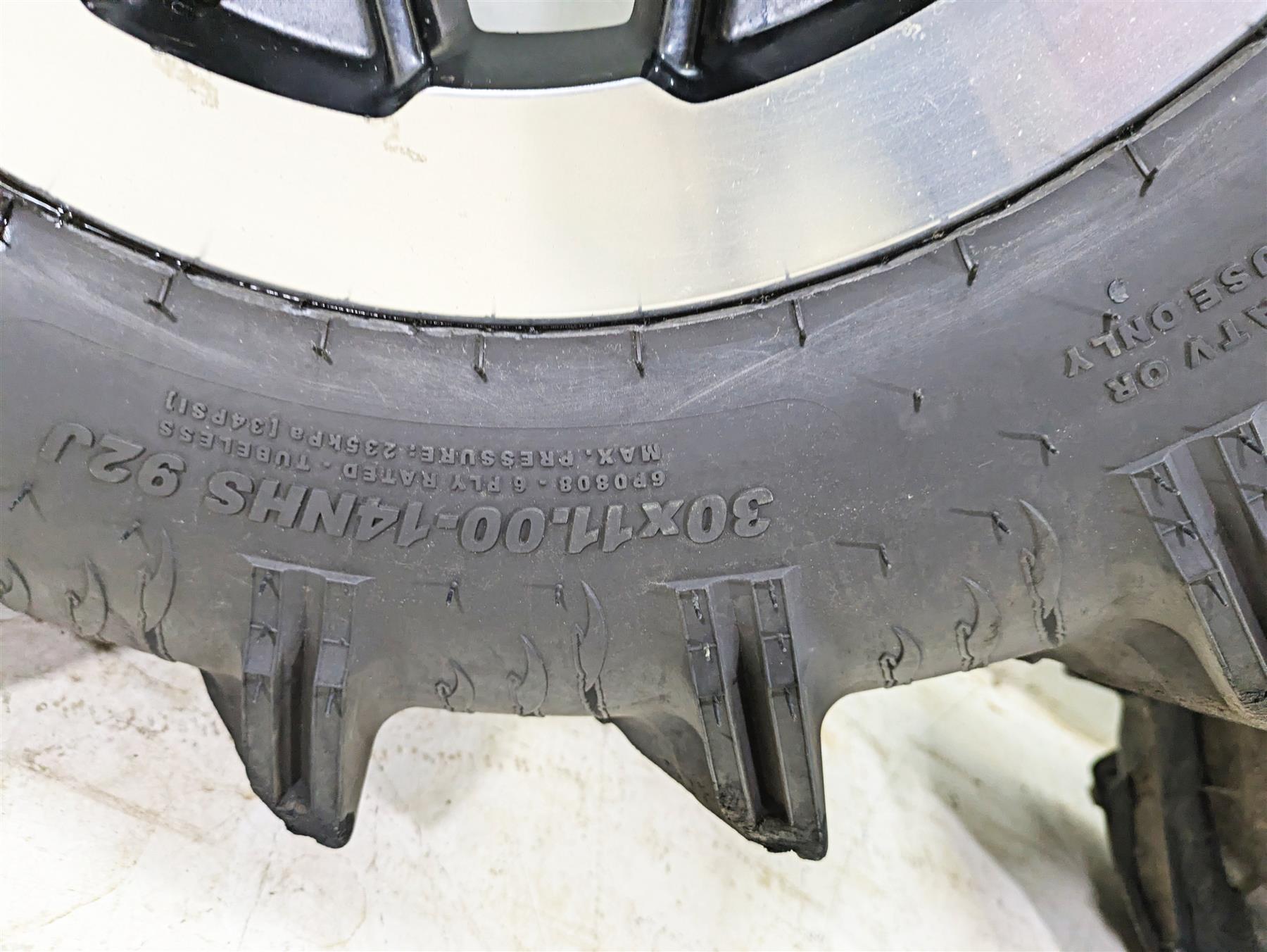 2023 Can Am Maverick X3 XMR Turbo RR Straight Wheel Rim Set 14x7 705402256 {{ shop.shopifyCountryName }} - Mototech271