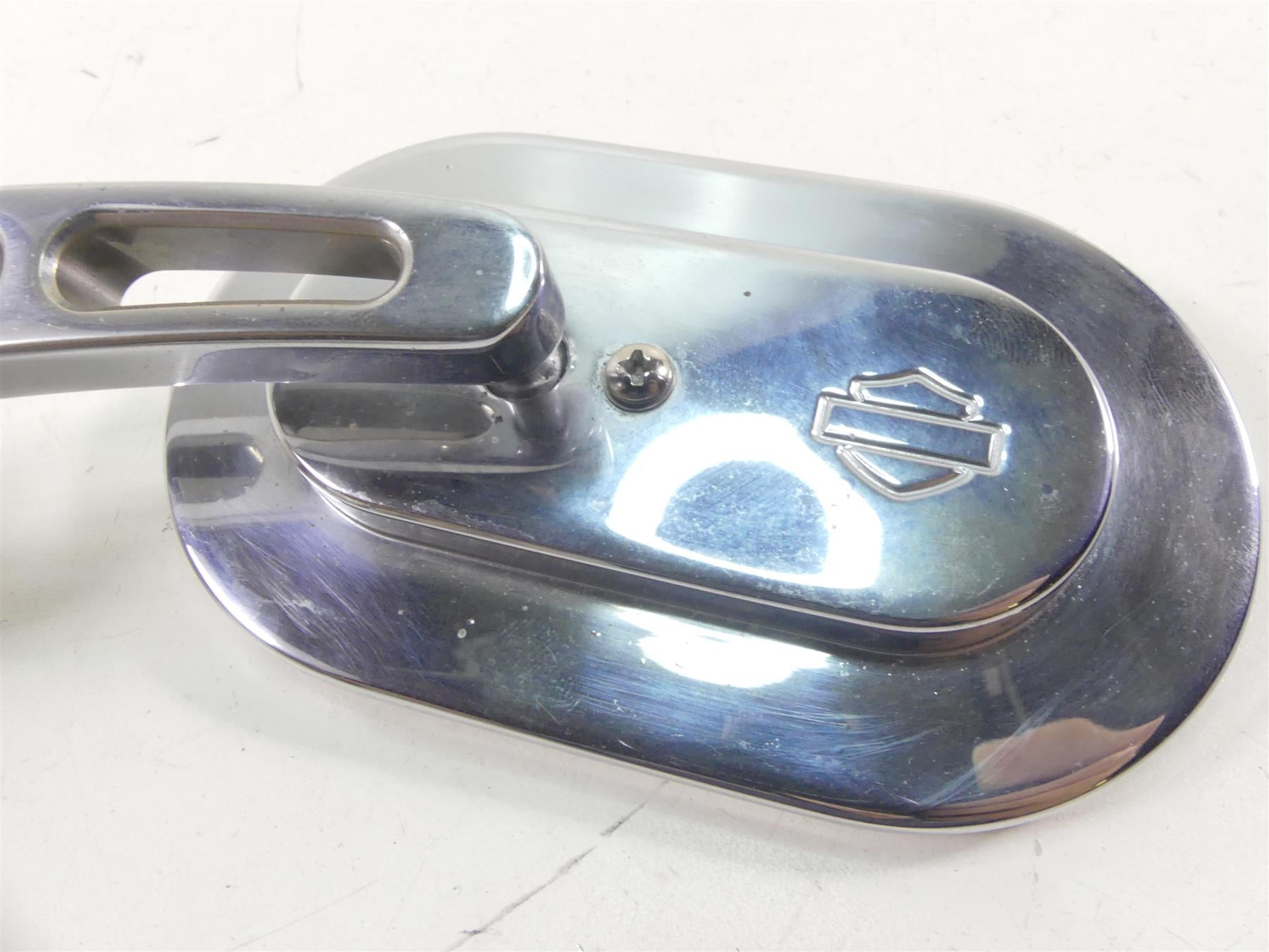 2002 Harley Touring FLHRCI Road King Oem Chrome Oval Rear View Mirror Set {{ shop.shopifyCountryName }} - Mototech271