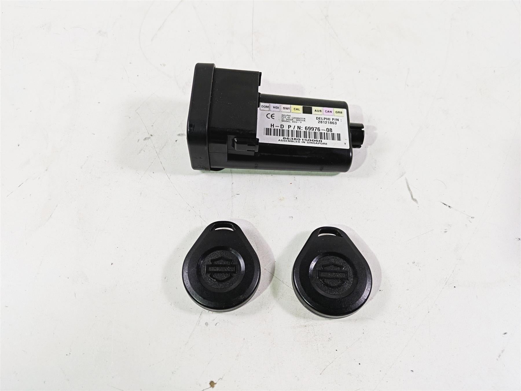 2010 Harley VRSCF Muscle Rod Tssm Security Flasher Module & Key Fob 69976-08 | Mototech271