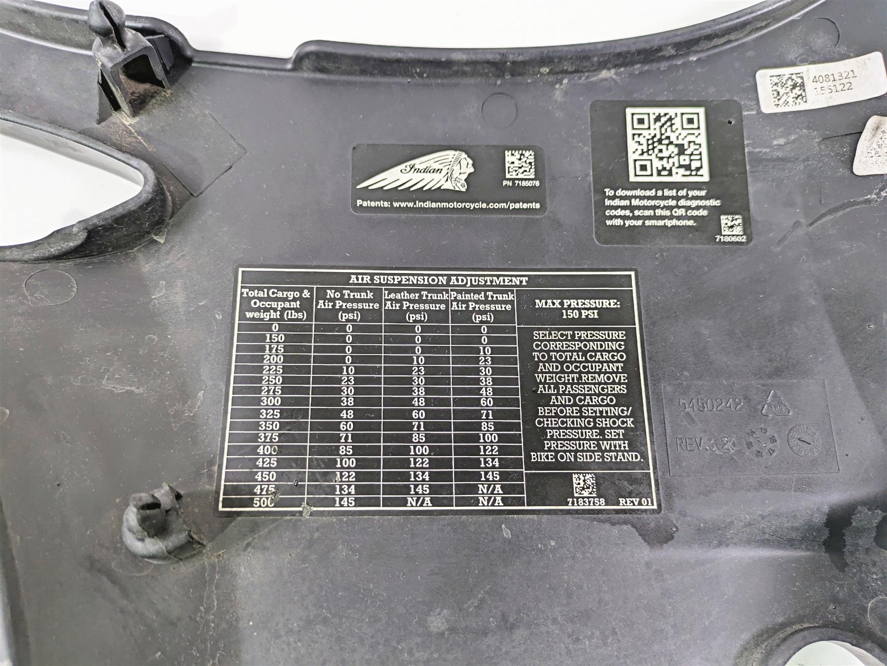2018 Indian Springfield Dark Horse Left Upper Side Cover Fairing 5450242 5455671 {{ shop.shopifyCountryName }} - Mototech271