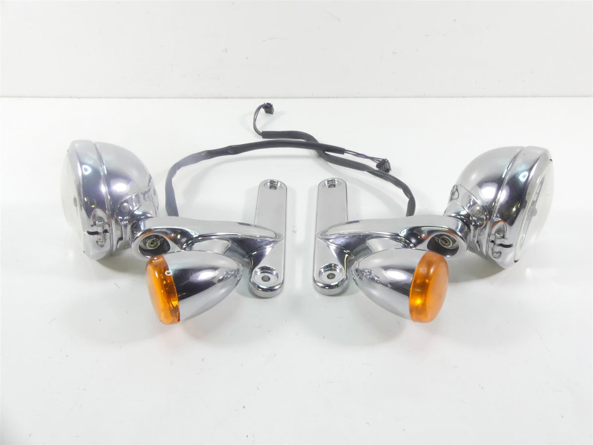 2010 Harley Touring FLHX Street Glide Front Blinker Spot Light Set 69548-06 {{ shop.shopifyCountryName }} - Mototech271