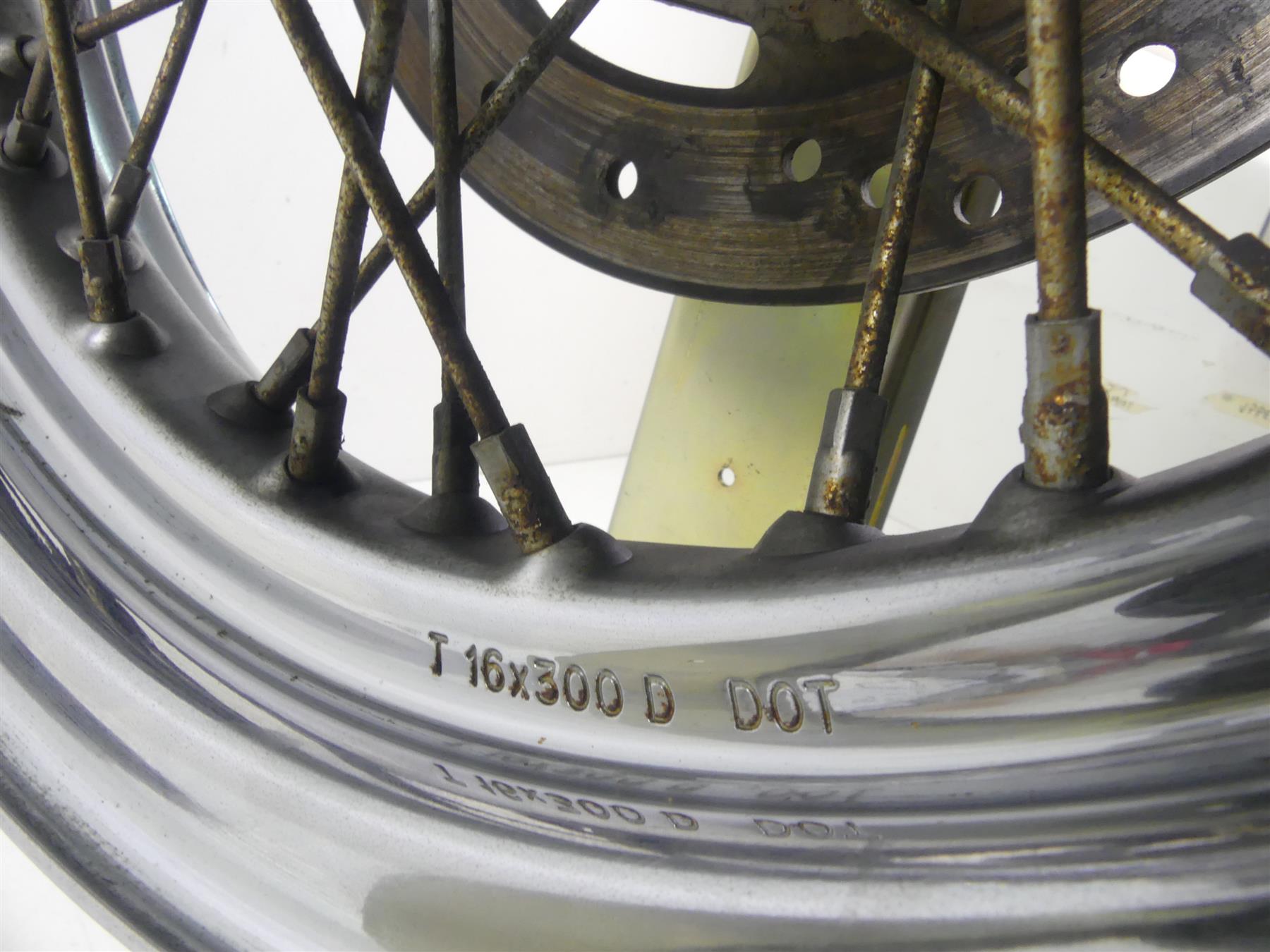 2005 Harley Softail FLSTSC Heritage Springer Rear Spoke Wheel 16x3 43014-05B {{ shop.shopifyCountryName }} - Mototech271