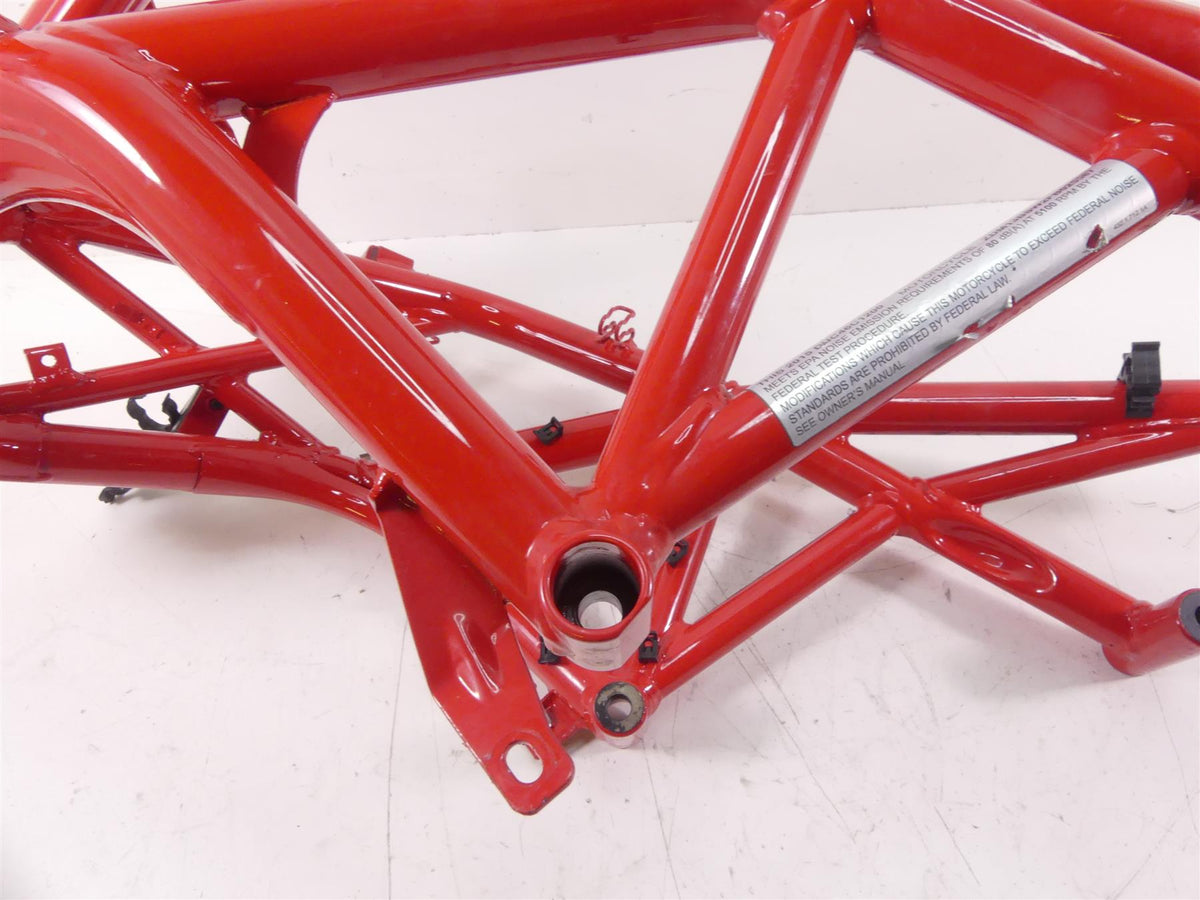 2015 Ducati Diavel Carbon Red Straight Main Frame Chassis Cln Ez Rgstr 470P2012A {{ shop.shopifyCountryName }} - Mototech271