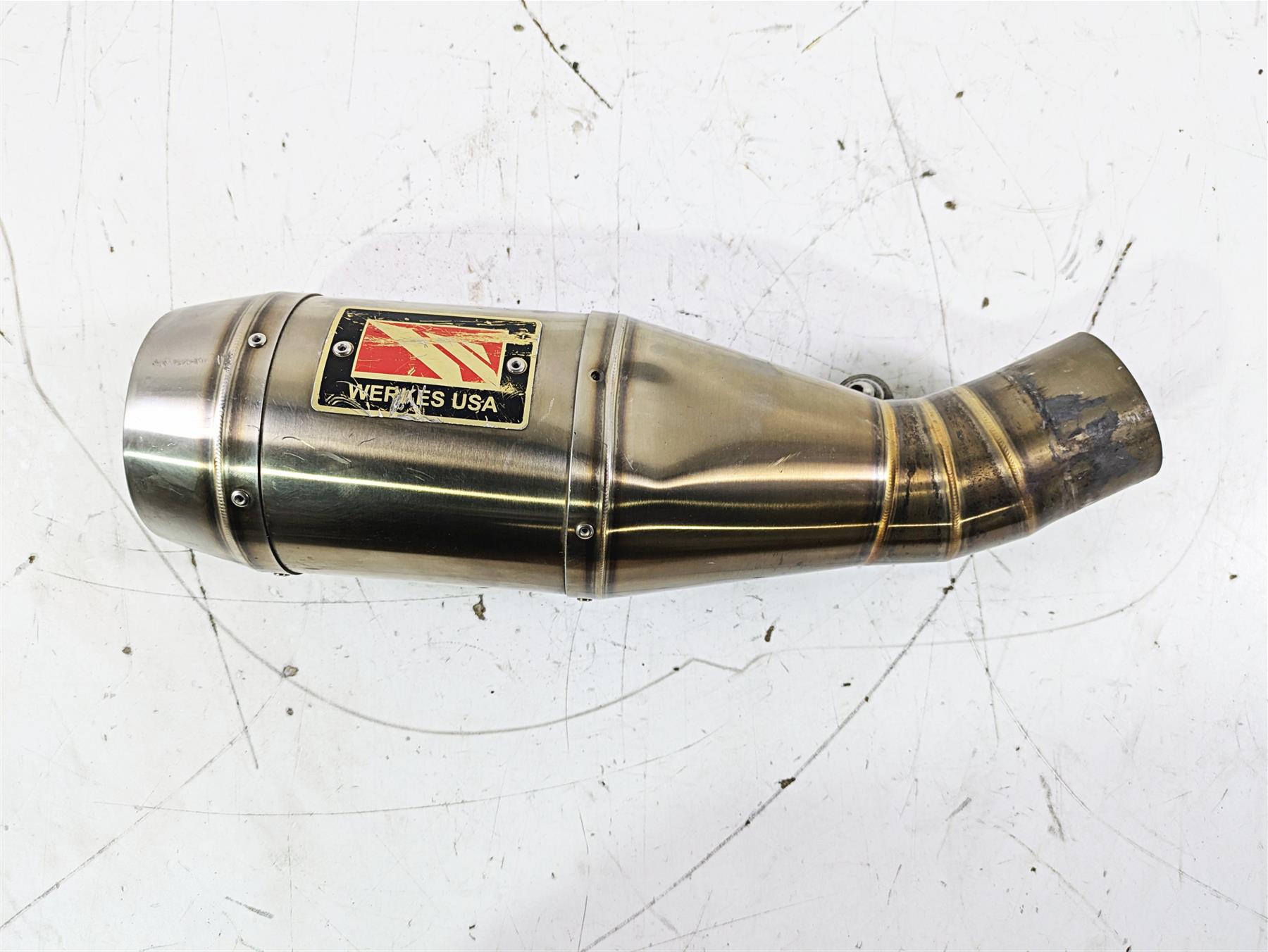 2017 Ducati Monster 1200 S Competition Werkes Exhaust Pipe Muffler DENT WDMON4-S | Mototech271