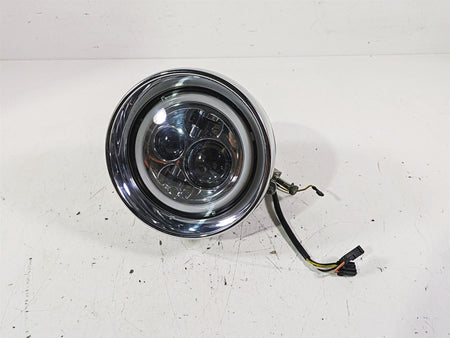 2002 Harley FLSTC Softail Heritage 7" Led Bulb Chrome Headlight Bucket 69748-05 {{ shop.shopifyCountryName }} - Mototech271
