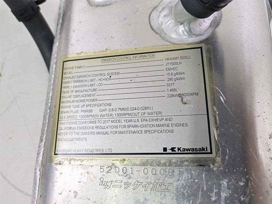 2017 Kawasaki Ultra 310X Exhaust Muffler Pipe Set 49070-0749 52001-0008 {{ shop.shopifyCountryName }} - Mototech271