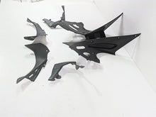Load image into Gallery viewer, 2020 Kawasaki ZX6R ZX636 Ninja Black Molded Plastic Infill Fairing Cover Set
