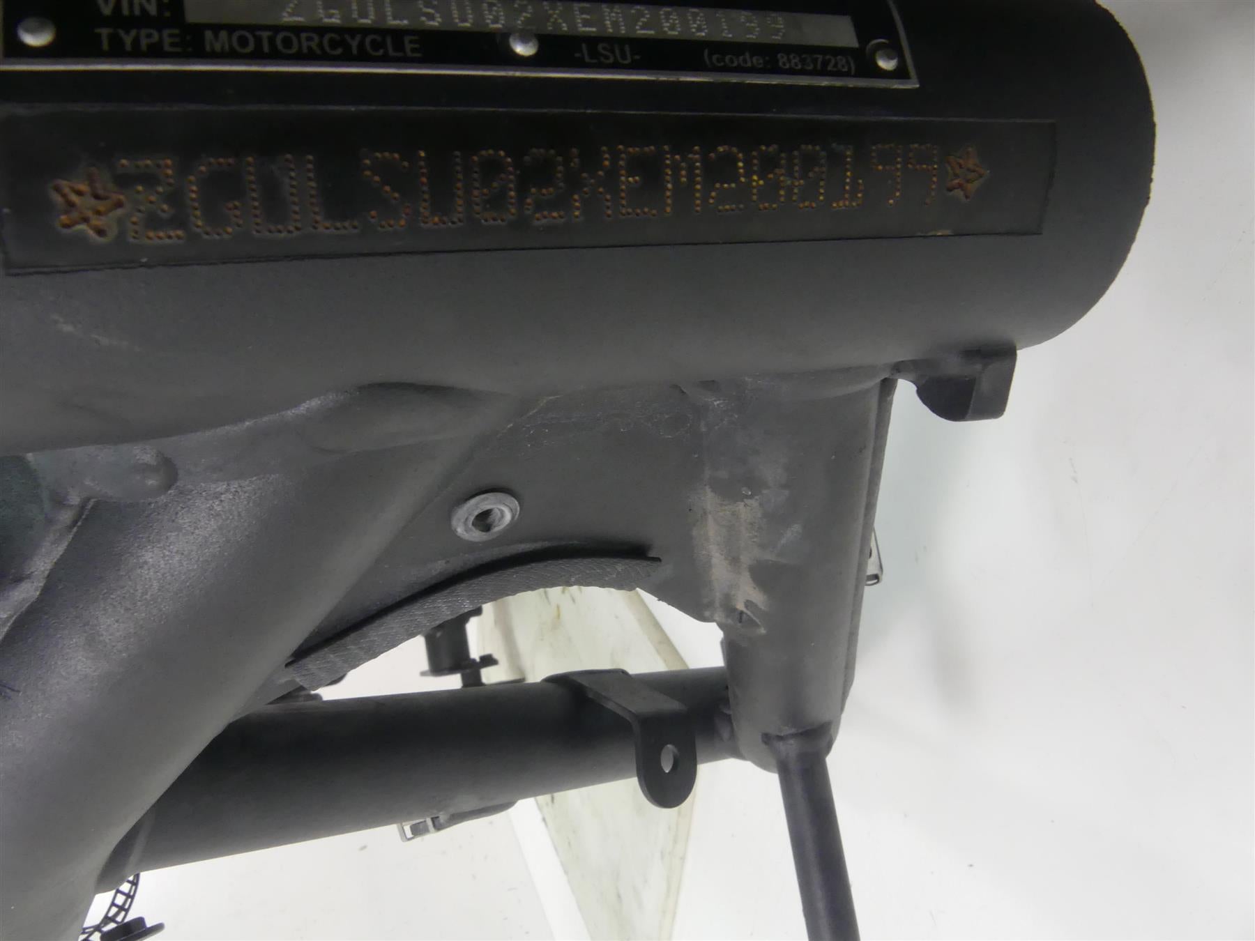 2014 Moto Guzzi Griso 1200 SE 8V Straight Main Frame Chassis With Texas Salvage Title 977350 {{ shop.shopifyCountryName }} - Mototech271