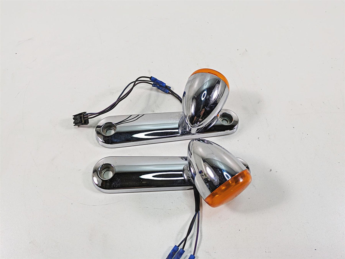 2006 Harley Touring FLHXI Street Glide Front Blinker Turn Signal Set 69278-06 {{ shop.shopifyCountryName }} - Mototech271