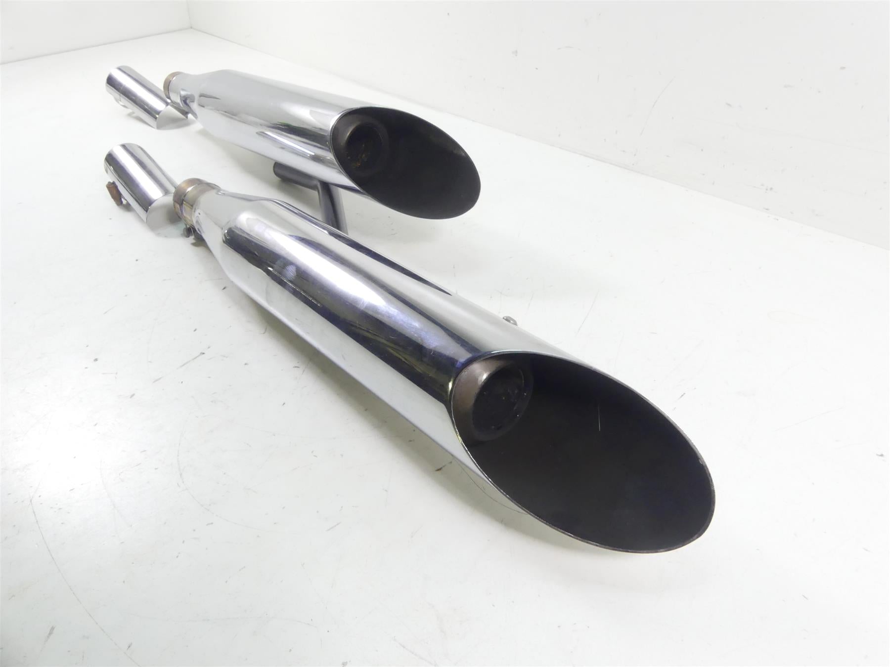 2007 Honda VTX1800 T1 Cobra Slash Cut Slip On Exhaust Pipe Mufflers 1176SC {{ shop.shopifyCountryName }} - Mototech271