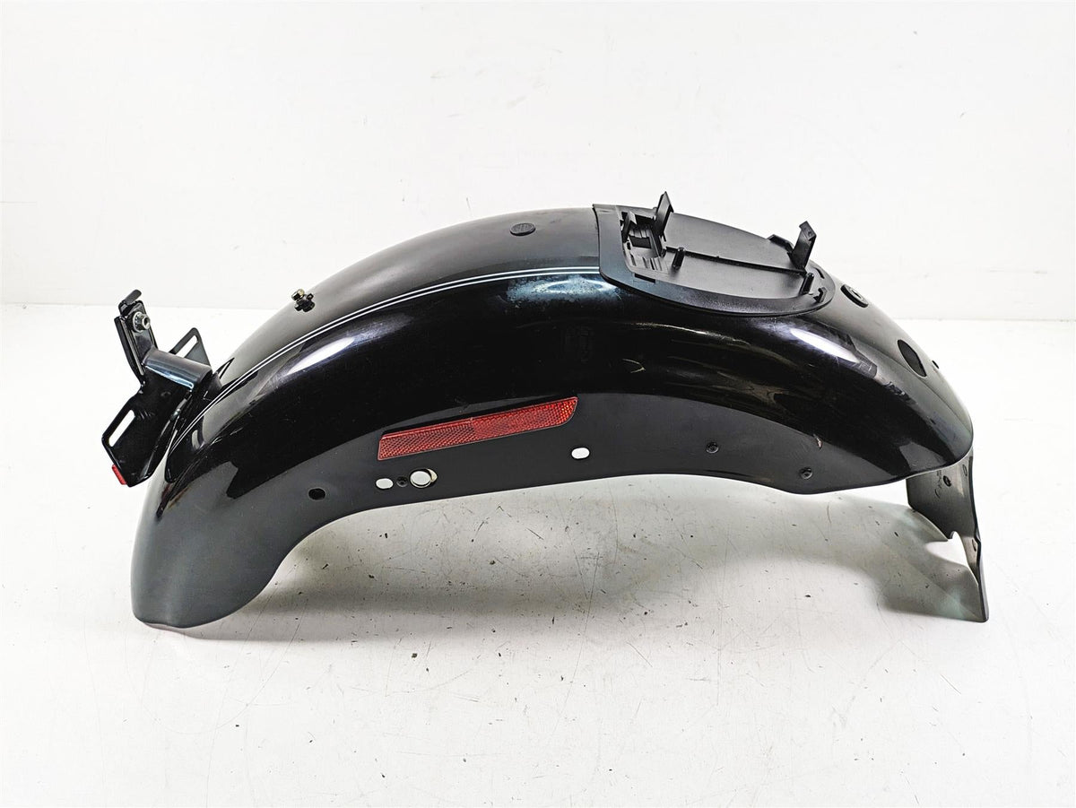 2007 Harley Sportster XL1200 C Rear Fender Vivid Black Silver Stripe 59847-10 {{ shop.shopifyCountryName }} - Mototech271
