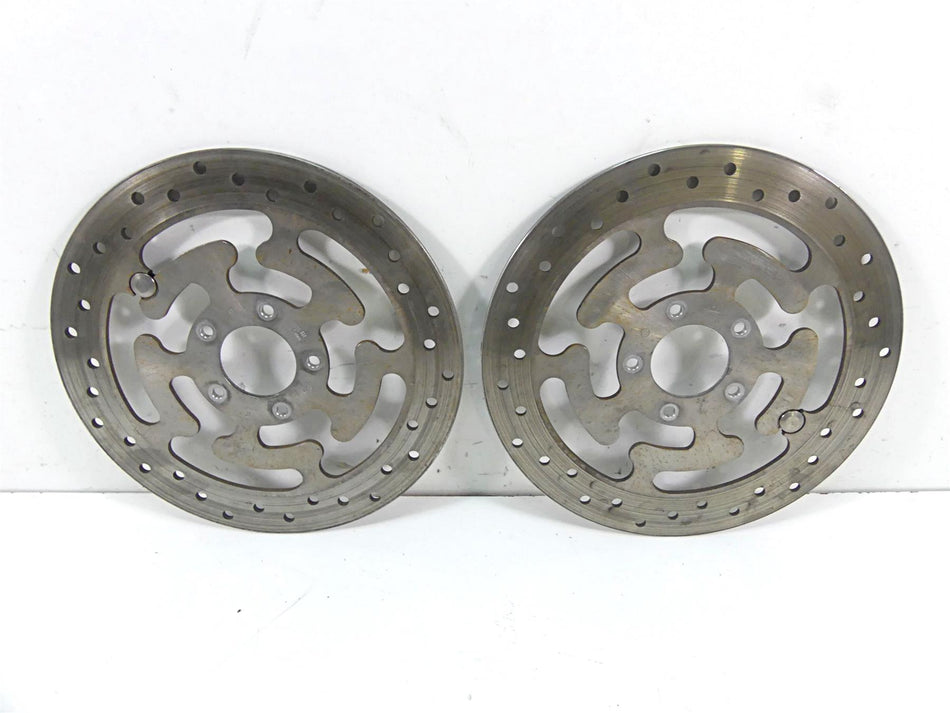 2010 Harley Touring FLHRC Road King Front Brake Disc Rotor Set 41808-08 41809-08 {{ shop.shopifyCountryName }} - Mototech271