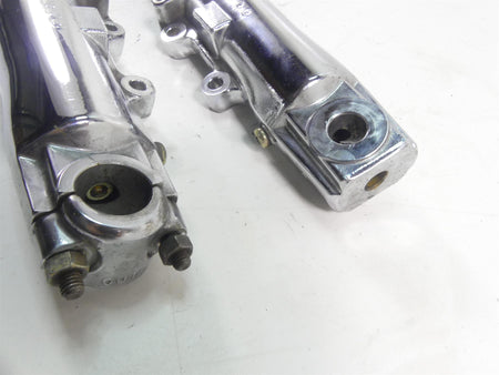 2005 Harley Touring CVO FLHTCSE Electra Glide 41mm Chrome Dual Brake Fork Legs {{ shop.shopifyCountryName }} - Mototech271