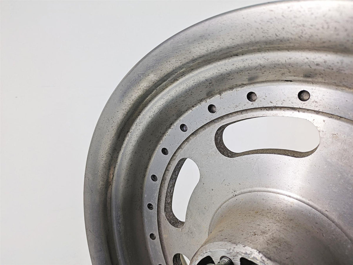 2009 Harley FXDF Dyna Fat Bob Straight 16x5 Slotted Rear Wheel Rim 40900179 {{ shop.shopifyCountryName }} - Mototech271