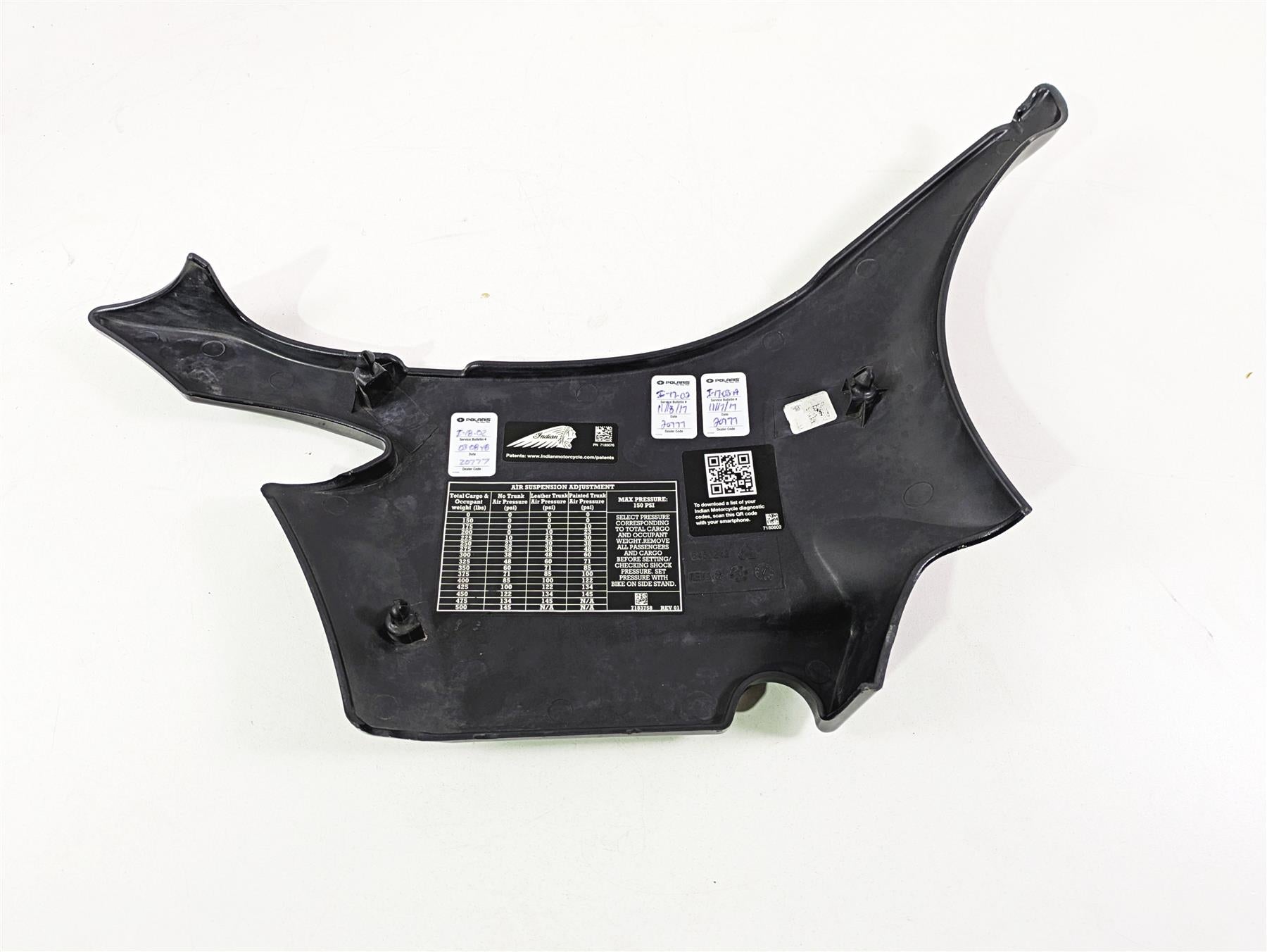 2017 Indian Chieftain Limited Left Upper Side Cover Fairing - Black 5450242 {{ shop.shopifyCountryName }} - Mototech271