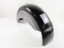 Load image into Gallery viewer, 2002 Indian Spirit Deluxe Rear Fender Black Silver - Bent 89-301
