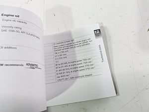 2017 BMW F800GS Adv K75 Owners Manual Book 01408354737 | Mototech271