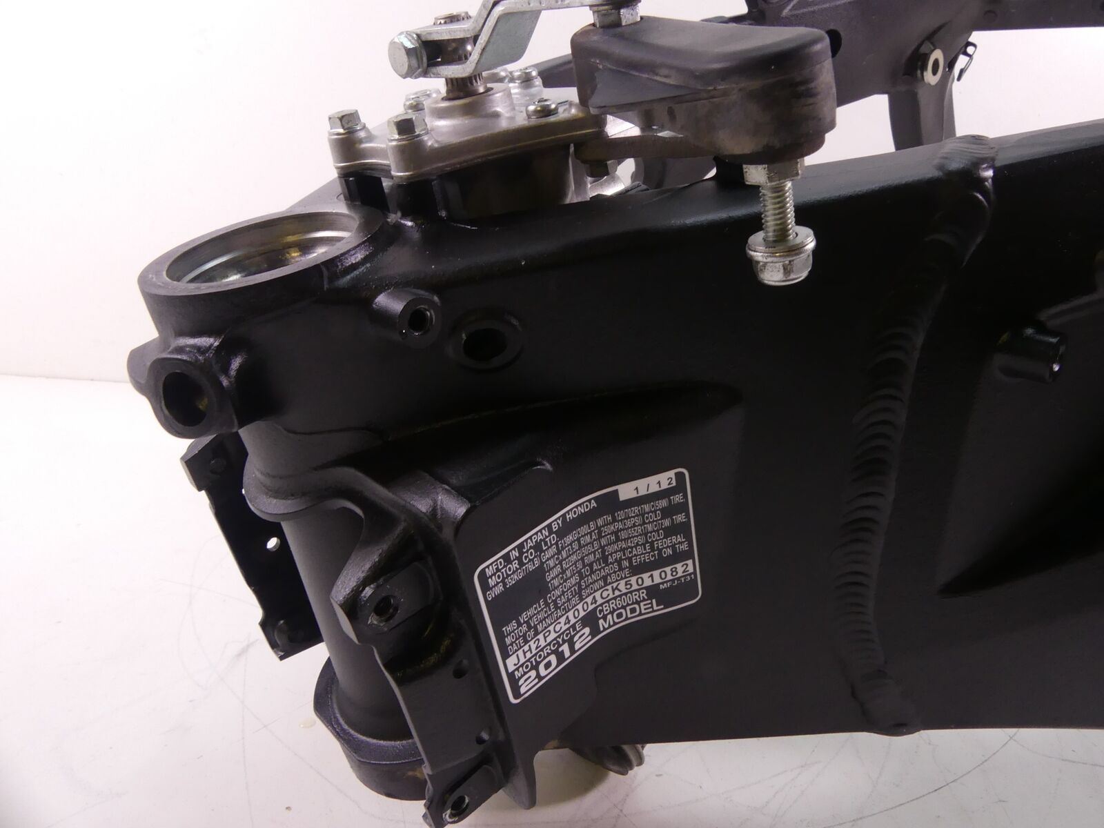 2012 Honda CBR600RR Straight Main Frame Chassis Slvg 50010-MFJ-A40ZB {{ shop.shopifyCountryName }} - Mototech271