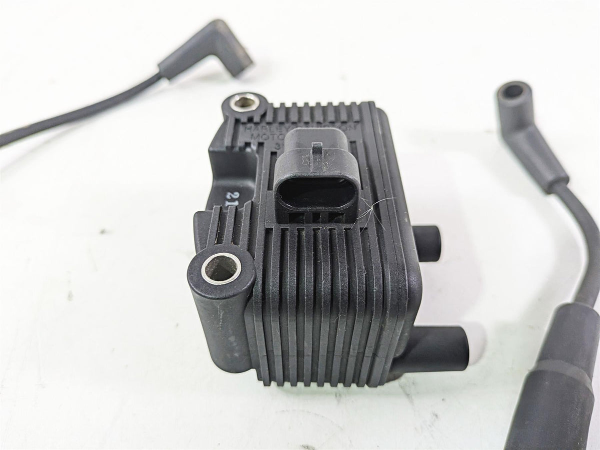 2004 Harley Softail FLSTF Fat Boy Ignition Coil + Wires & Plugs Set 31655-99 {{ shop.shopifyCountryName }} - Mototech271