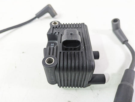 2004 Harley Softail FLSTF Fat Boy Ignition Coil + Wires & Plugs Set 31655-99 {{ shop.shopifyCountryName }} - Mototech271