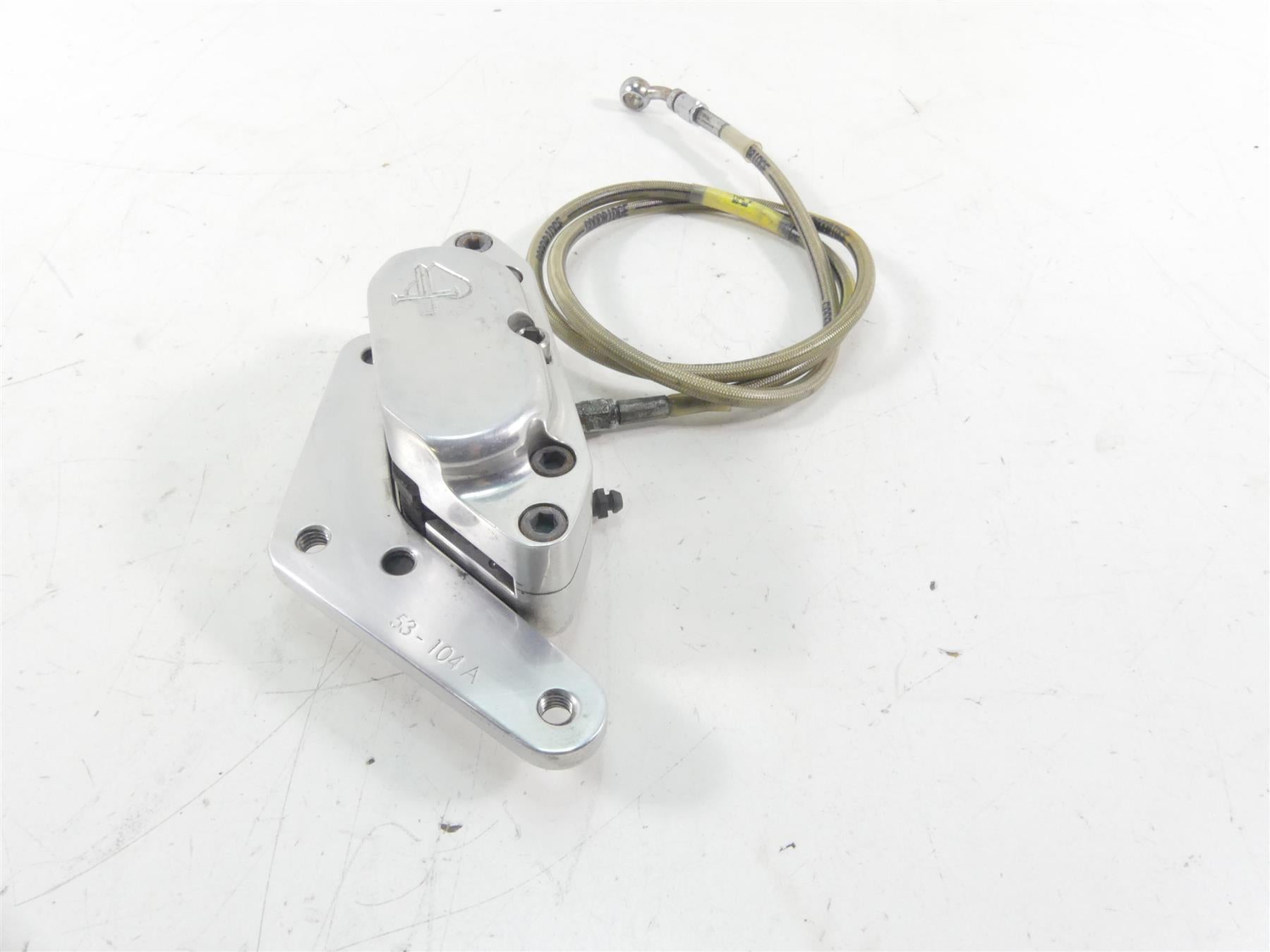 2001 Indian Centennial Scout Front Brake Caliper & Mount & Line 53-176 {{ shop.shopifyCountryName }} - Mototech271