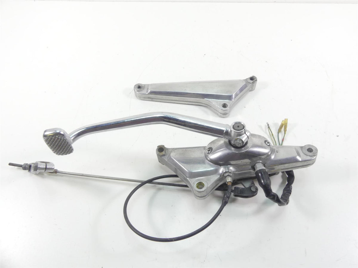 1977 Honda CB750 A Four Hondamatic Right Brake Pedal & Mounts Set 50600-393-771 {{ shop.shopifyCountryName }} - Mototech271