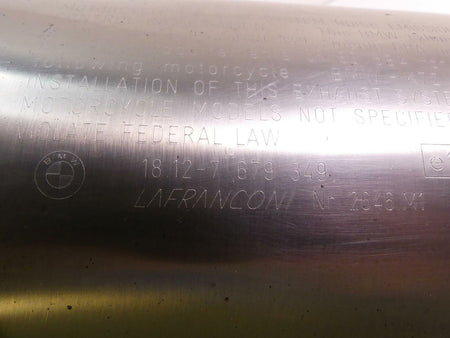 2010 BMW F800GS K72 Lafranconi Exhaust Muffler Silencer 18127679349 2646M1 {{ shop.shopifyCountryName }} - Mototech271