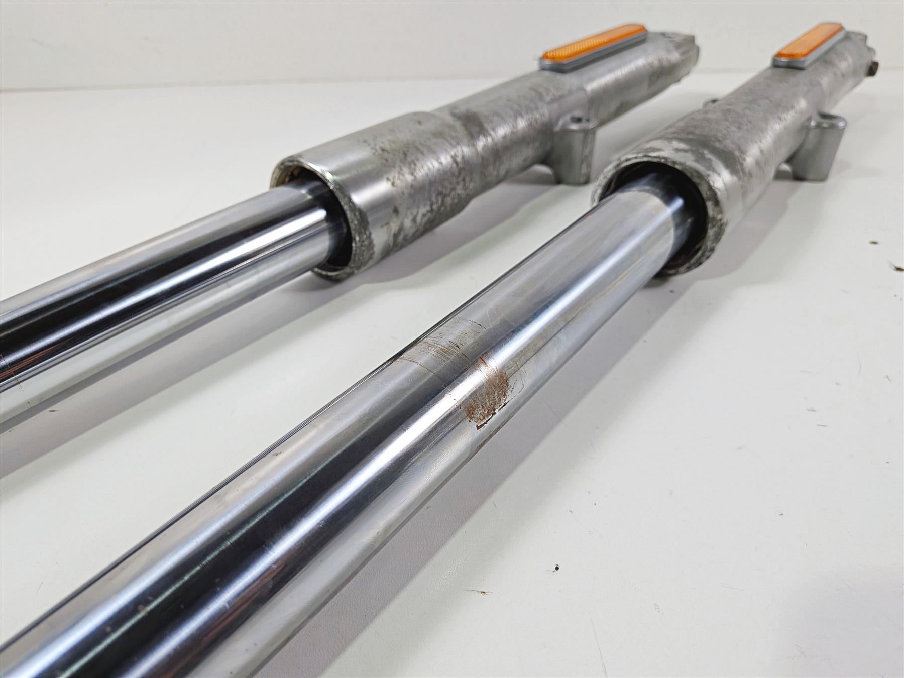 2012 Harley Softail FLSTF Fat Boy Front Fork Leg Set Straight 45915-08A 45916-07 {{ shop.shopifyCountryName }} - Mototech271