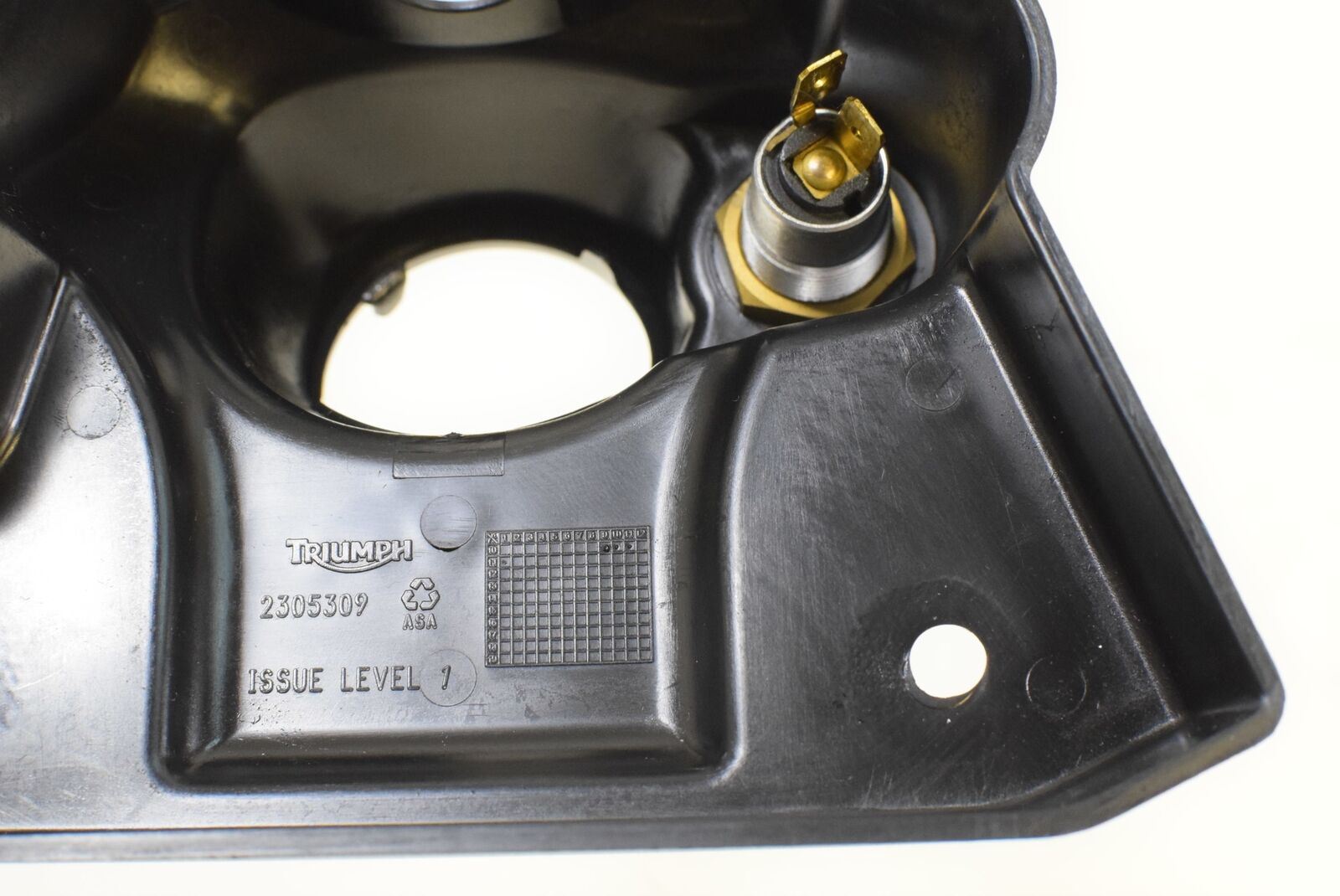 2011 Triumph Tiger 800XC 800 ABS Ignition Starter Switch Cover Housing T2305309 {{ shop.shopifyCountryName }} - Mototech271