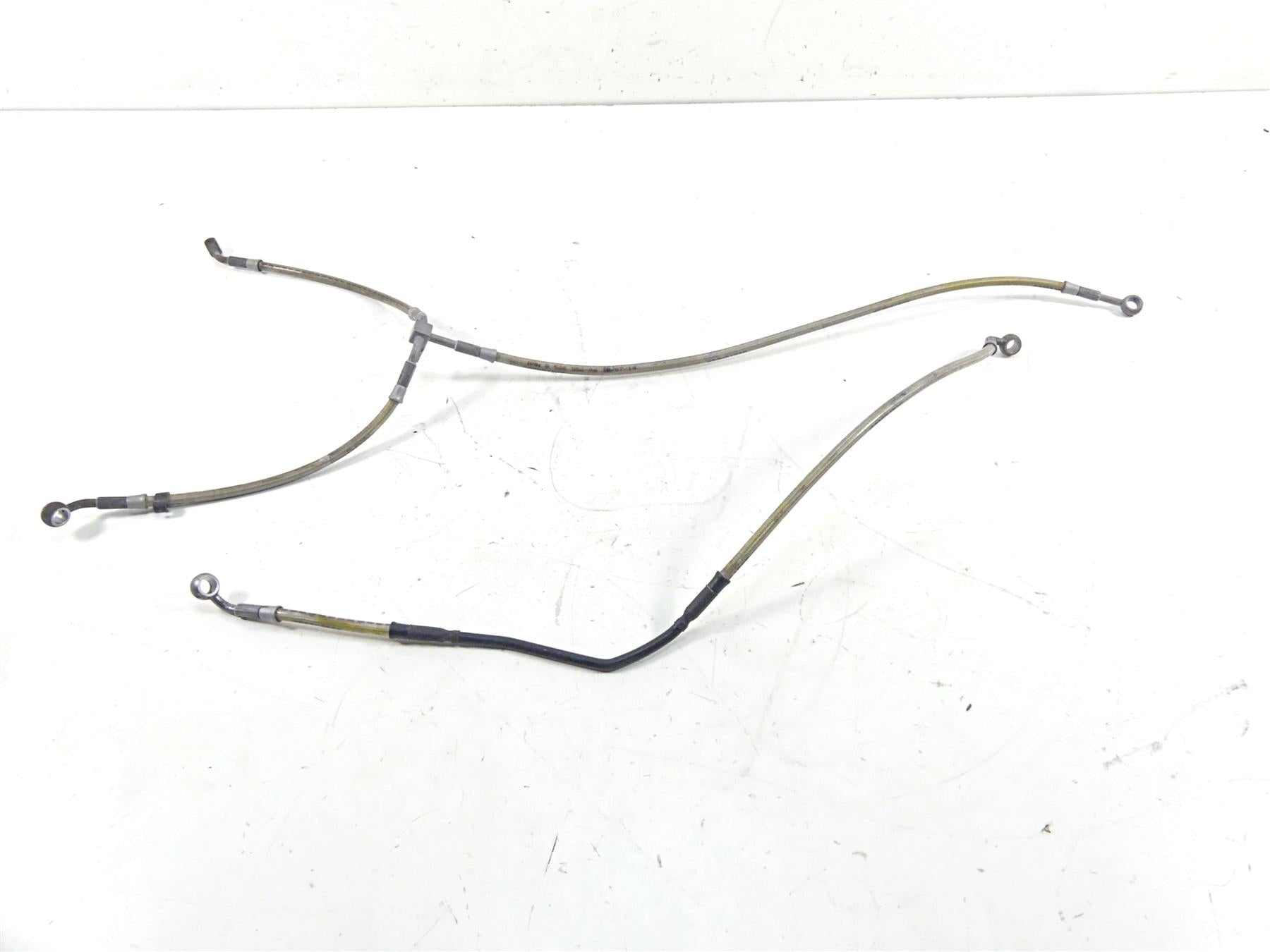 2015 BMW R1200GS GSW K50 Front Abs Brake Line Hose Set 34328526552 34328526553 | Mototech271