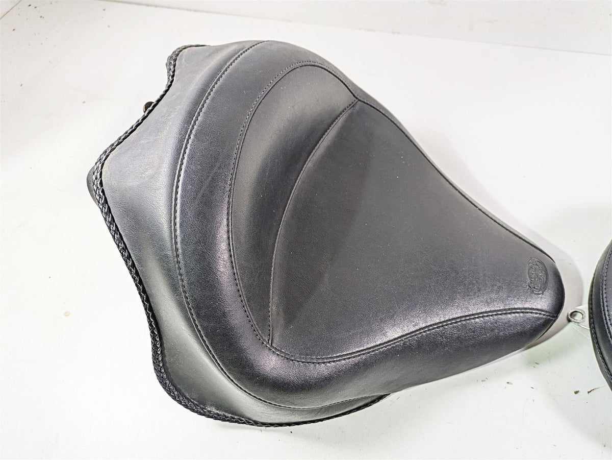 2014 Harley FLS Softail Slim Mustang Front Rear Wide Touring Seat Set 76752 {{ shop.shopifyCountryName }} - Mototech271