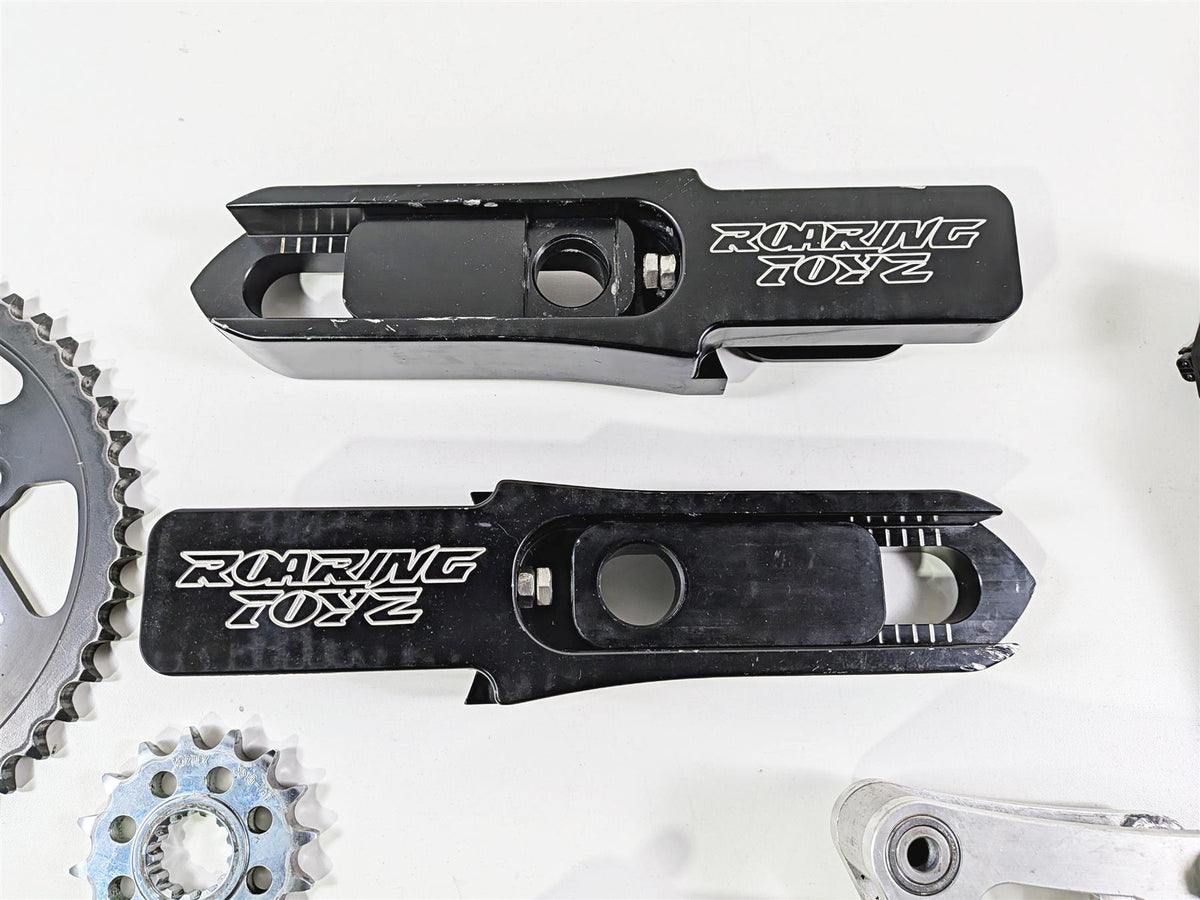 2008 Yamaha YZF R1 RN19 Roaring Toyz Swingarm Extension Set Chain Kickstand {{ shop.shopifyCountryName }} - Mototech271
