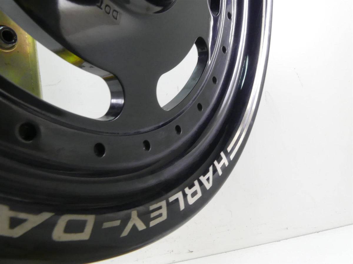 2014 Harley Dyna FXDF Fat Bob Straight Front Black Wheel Rim 16x3 43300254 {{ shop.shopifyCountryName }} - Mototech271