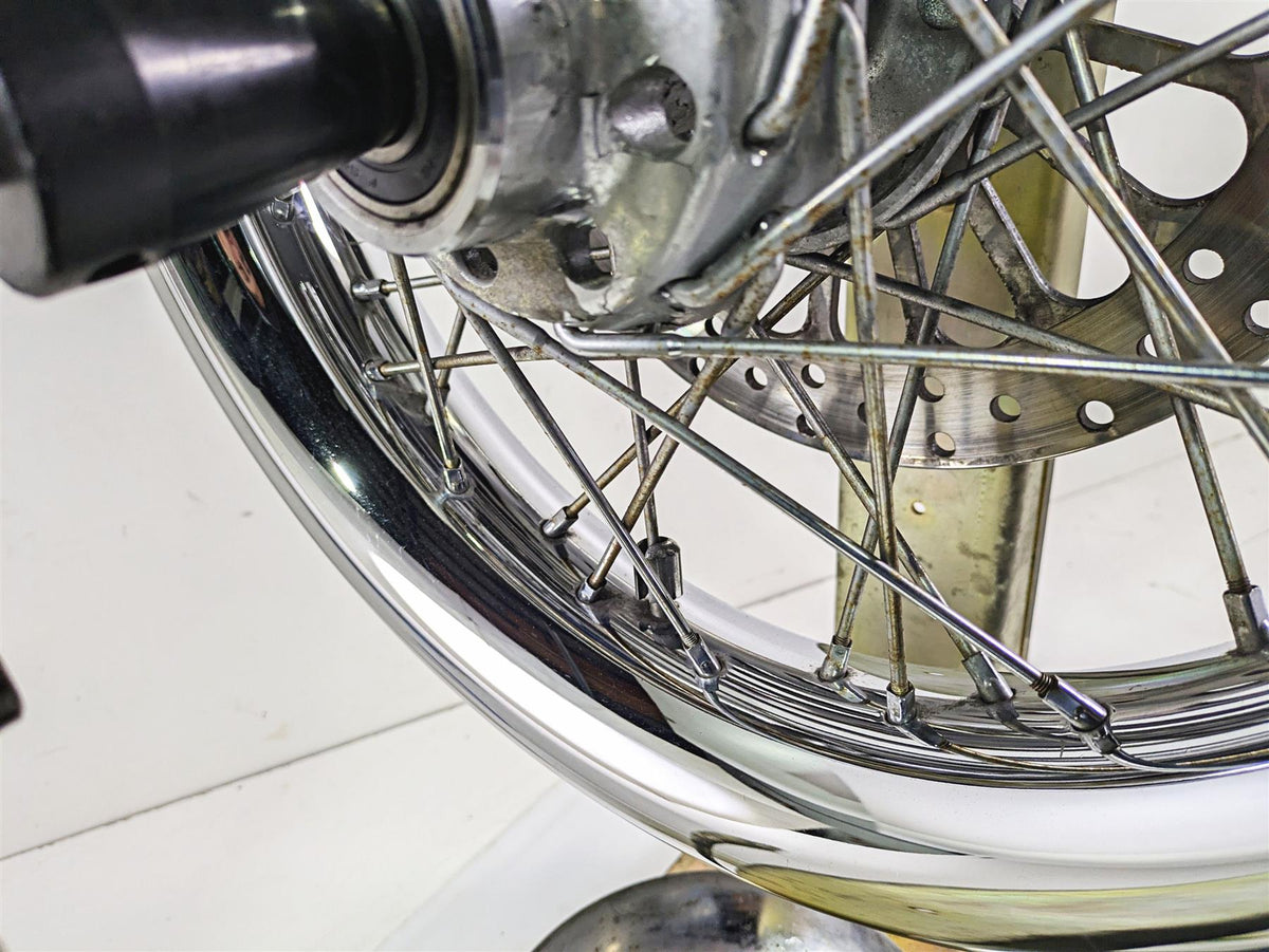 2008 Harley FLSTC 105TH Softail Heritage 16x3 Front Wheel Rim & Cover 41508-08 {{ shop.shopifyCountryName }} - Mototech271