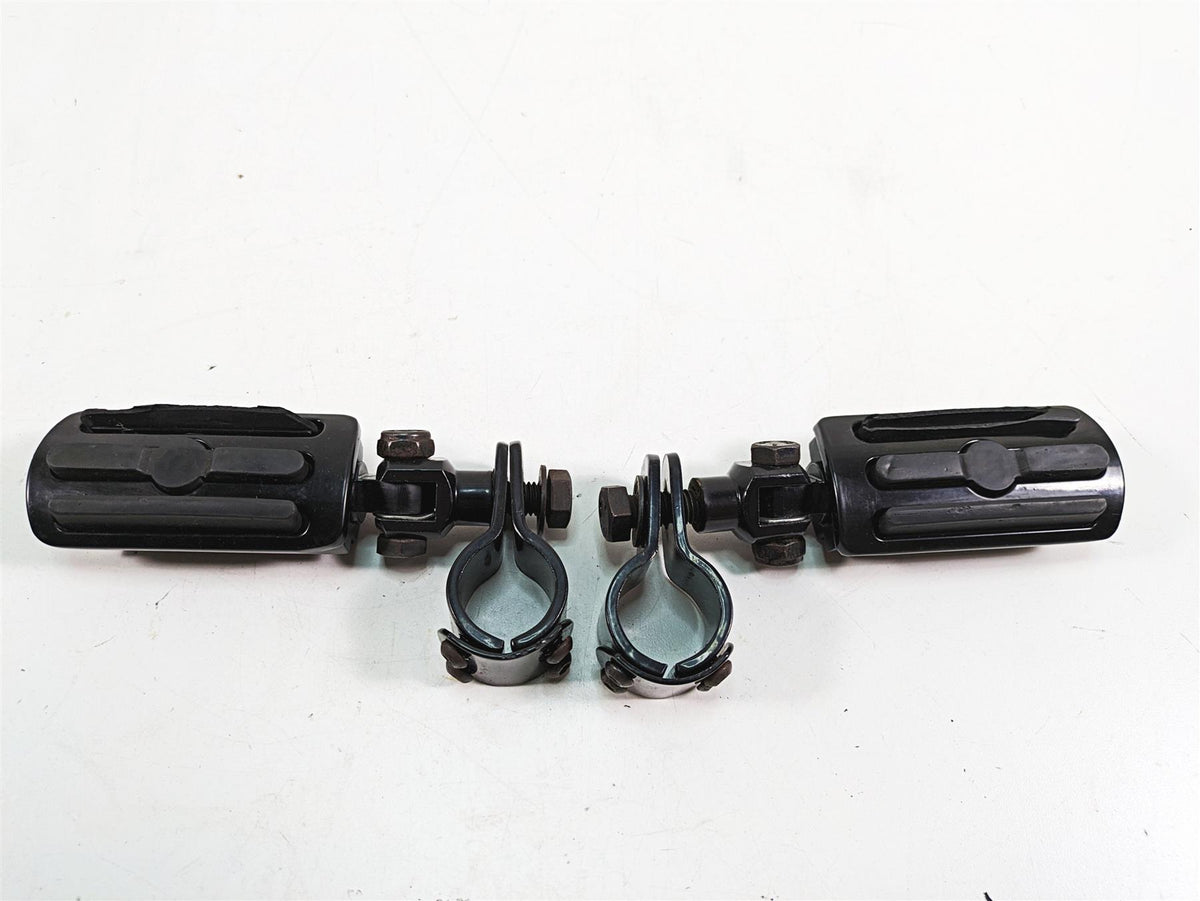 2009 Harley Softail FLSTSB Cross Bones Aftermarket Black Highway Peg Set {{ shop.shopifyCountryName }} - Mototech271