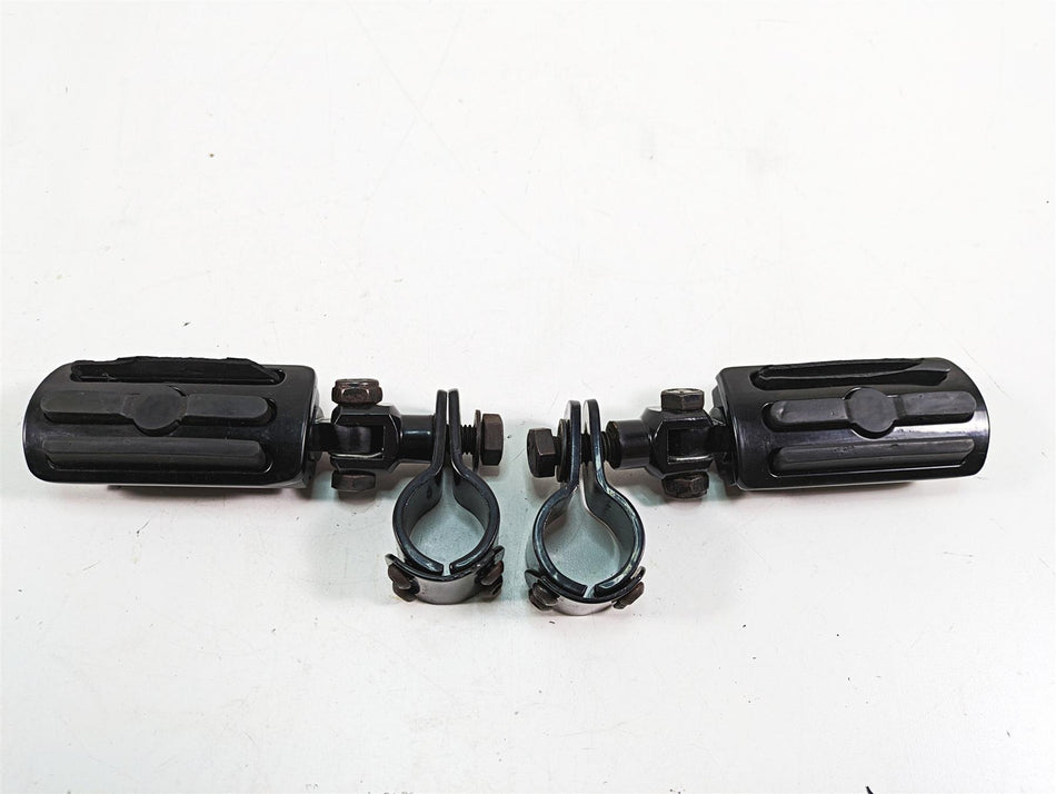 2009 Harley Softail FLSTSB Cross Bones Aftermarket Black Highway Peg Set {{ shop.shopifyCountryName }} - Mototech271