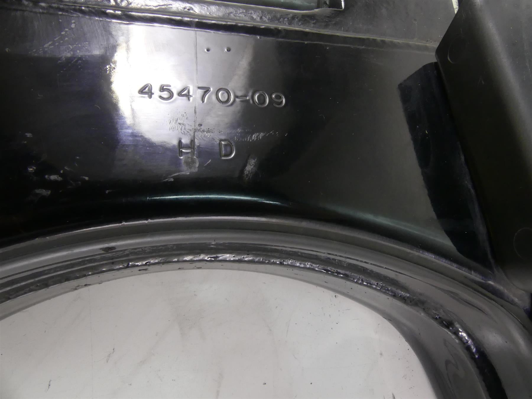 2009 Harley FLHTCU SE4 CVO E-Glide Rear Swing Arm Swingarm + Axle 45470-09 {{ shop.shopifyCountryName }} - Mototech271
