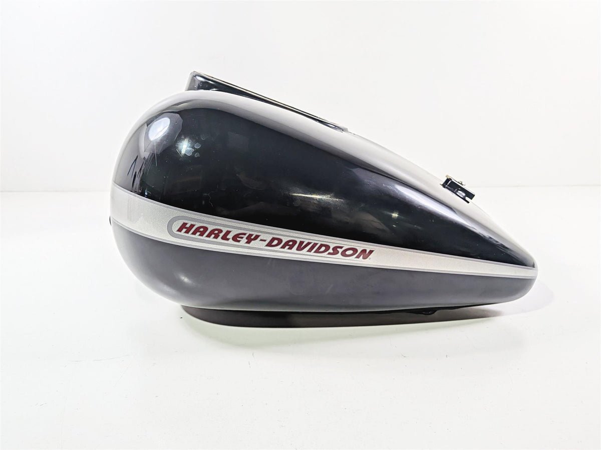 2004 Harley Touring FLTRI Road Glide Fuel Gas Petrol Tank Black Silver 61356-03-Mototech271